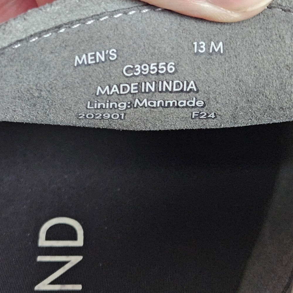 Cole Haan Mens Loafers Size 13 OriginalGrand Grey Nubuck Leather Slip On C39556 - Picture 4 of 11